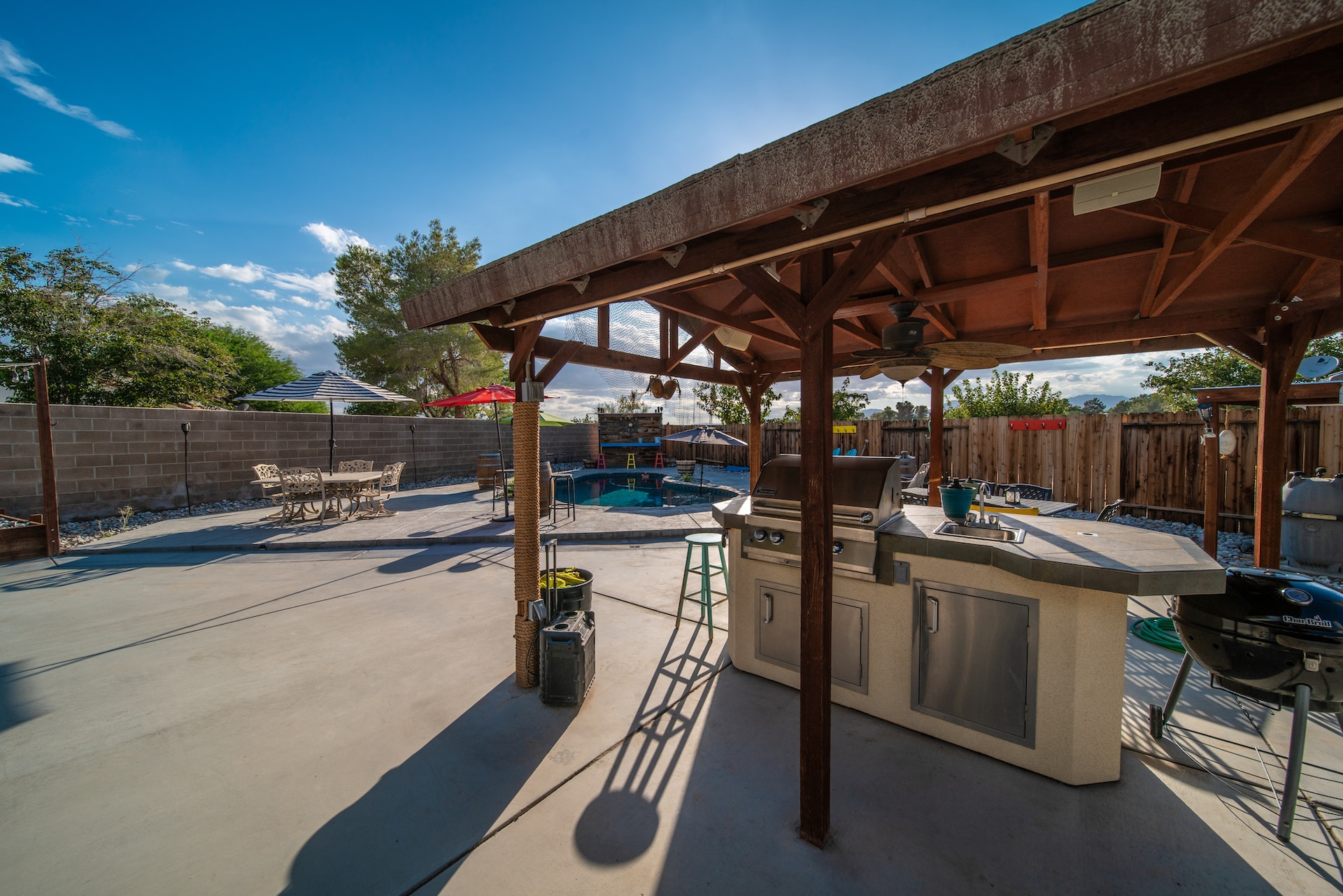 outdoor living space